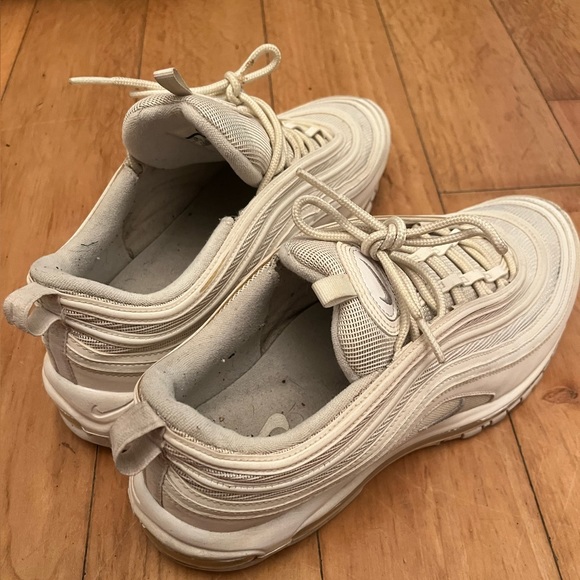 NIKE AIR MAX 97 white sneakers - size 12 - Picture 6 of 11